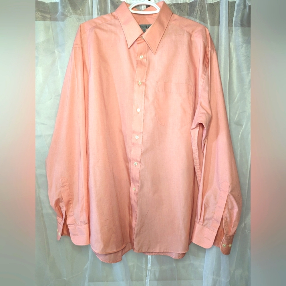 Men's salmon 17 1/2 dress shirt